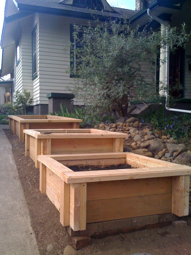 Tag Archives: how to build a raised wooden planter box